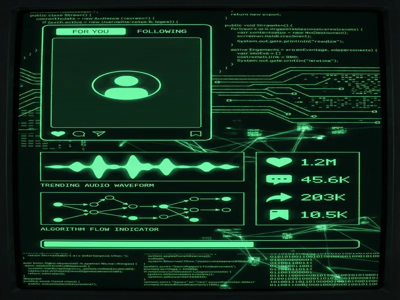 抖音平台 91看片 算法分析终端界面